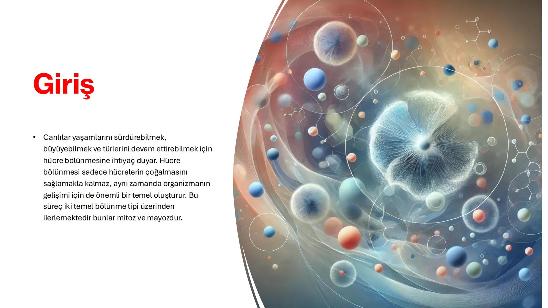 # Hücrede
# Bölünme ve
# Üreme

Knowunity; powerlifter83 # Giriş

- Canlılar yaşamlarını sürdürebilmek,
büyüyebilmek ve türlerini devam etti