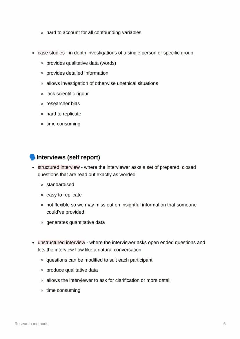 Research methods
Key terms
• extraneous variables - variables that may have an effect on the DV if not
controlled
• confounding variables - 