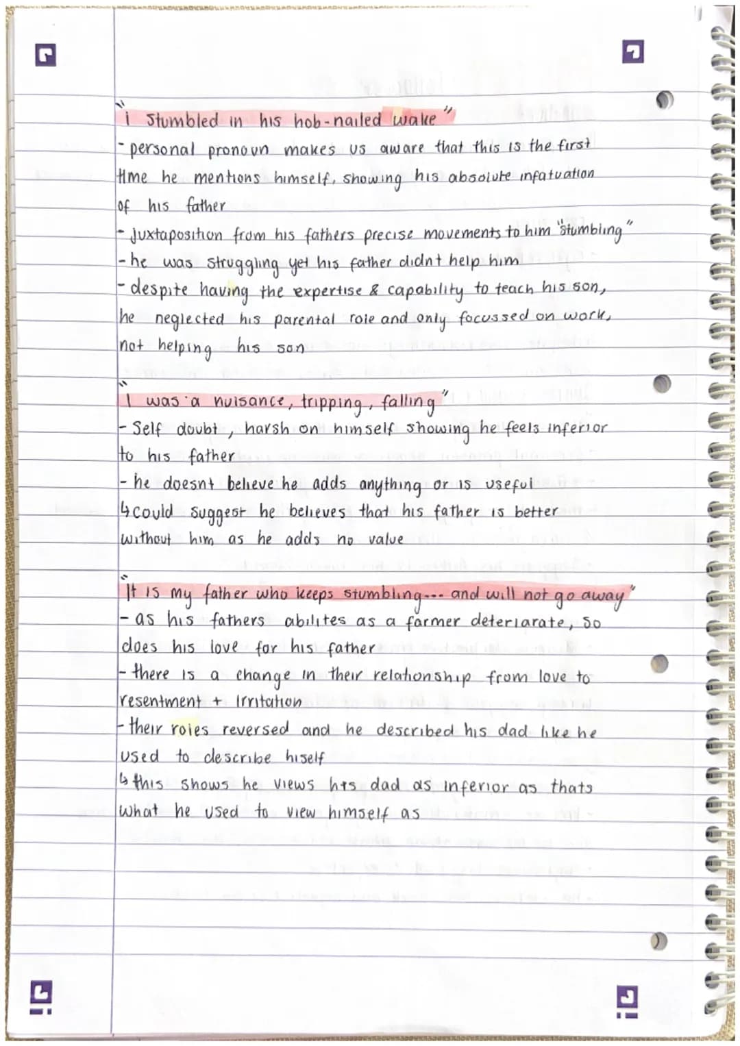 POETRY- follower
SUMMARY
7
the speaker talks about his childhood, when he would look up to.
and follow his father. However, as time went on,