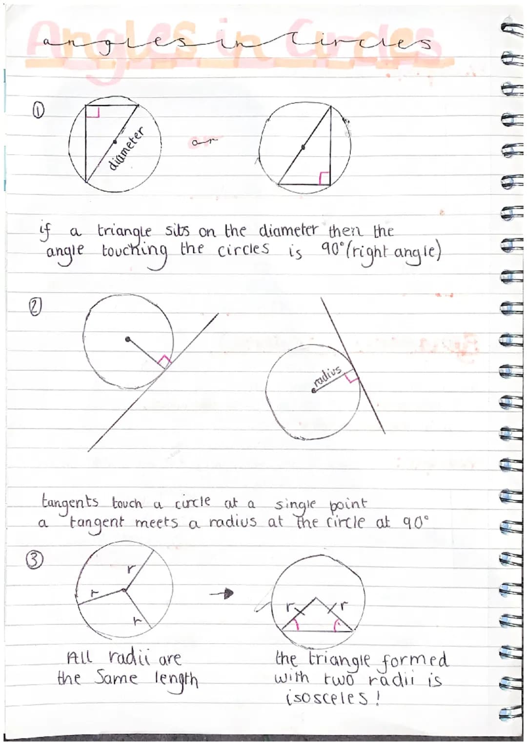 angles in candles
0
مس معلمة
0
if a
triangle sits on the diameter then the
angle touching the circles is 90° (right angle)
diameter
9
r
tang