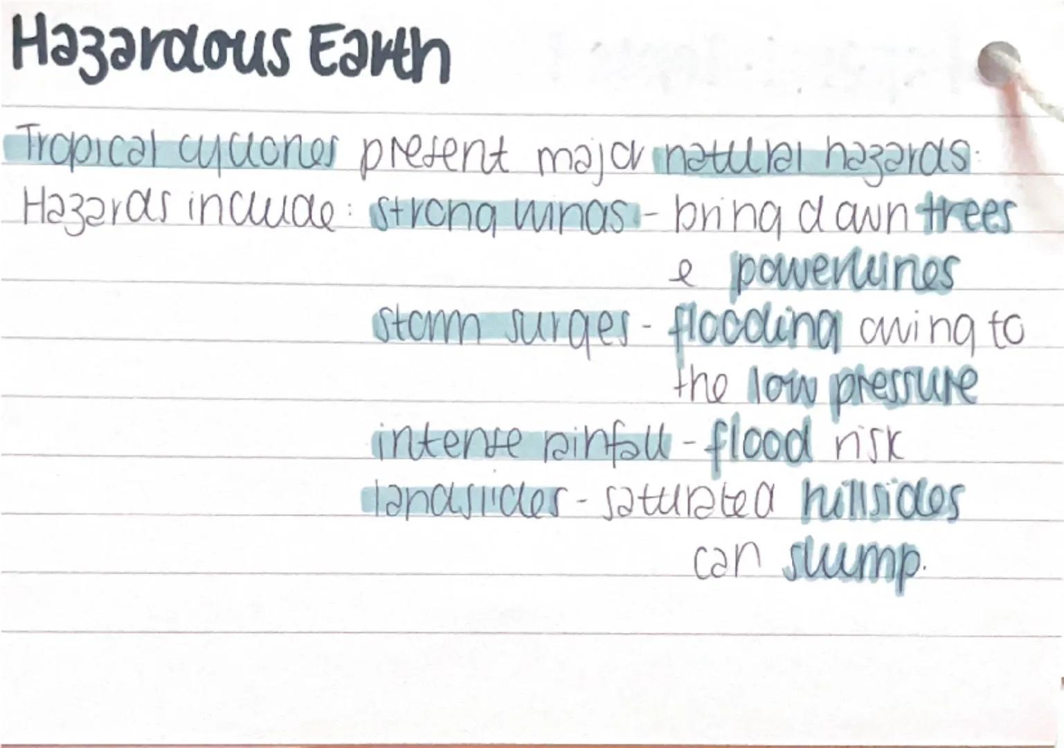 # Paper 1: Topic 1
Heat distributed by ① pressure differences and
② Ocean currents
① land & sea heat up differently
② cold, salty water sink