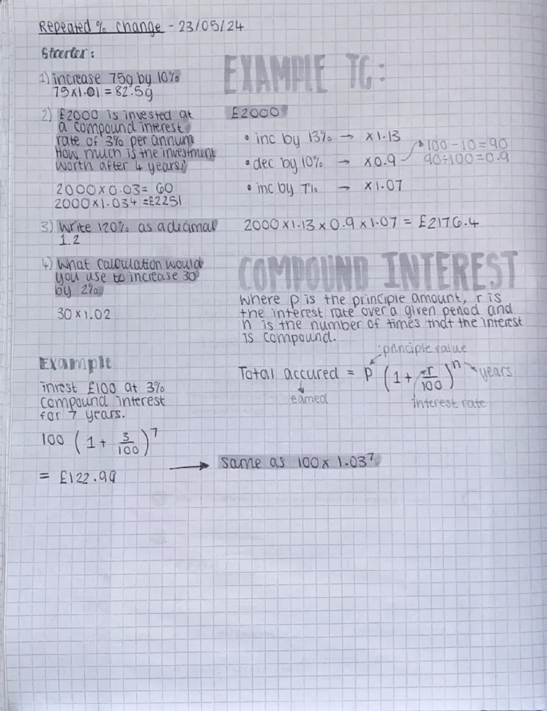 UNIT 4
percentages
Starter: 1) 50% of 90 = 452) 10% of 90 = 9 3) 25% of 90 = 22.5
Percentage rules
50% = ÷2
25%==4
10% = ÷10
1% = =100
11
90