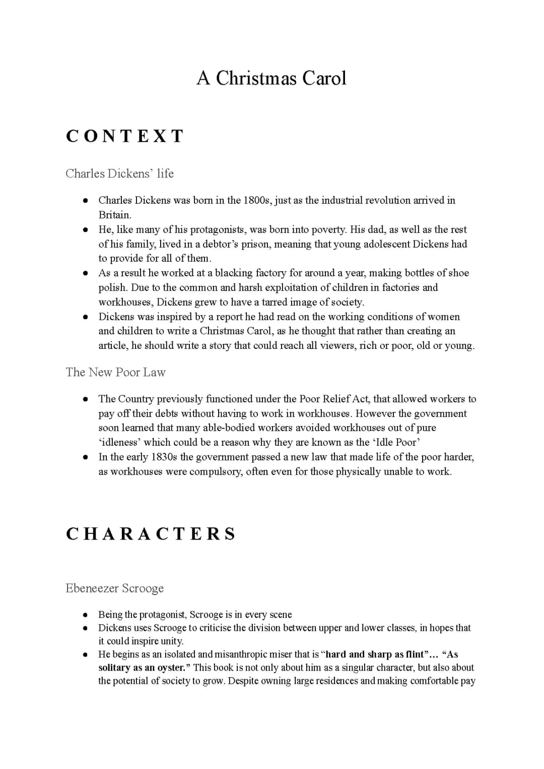 A Christmas Carol Study Guide for Grades 7 to 9: Themes, Quotes, and Answers in PDF