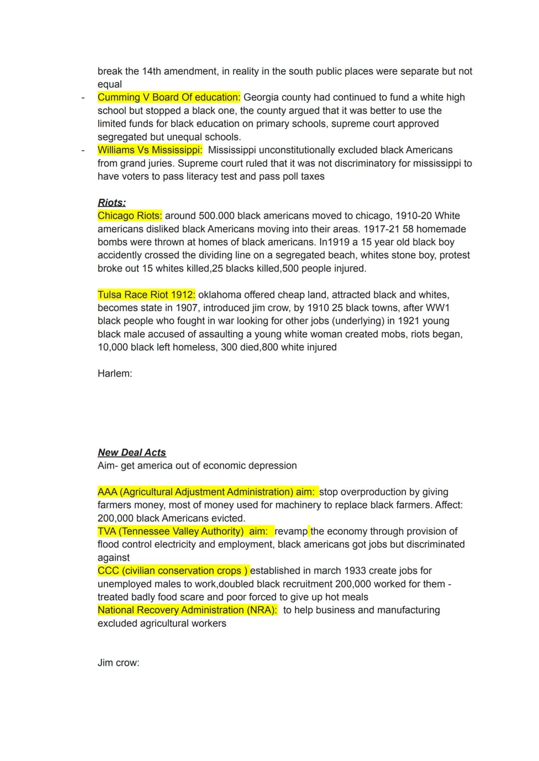 USA summary notes:
Civil War and Slavery (context)
Northerners opposed the extension of slavery in new states
Republican party opposed slave