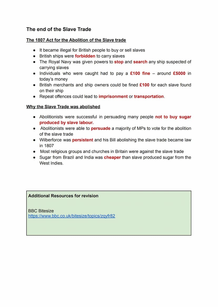 National 5 History Revision Notes
The Atlantic Slave Trade 1770-1807
NOT
MAN & The origins of the Atlantic Slave trade
Background
During the