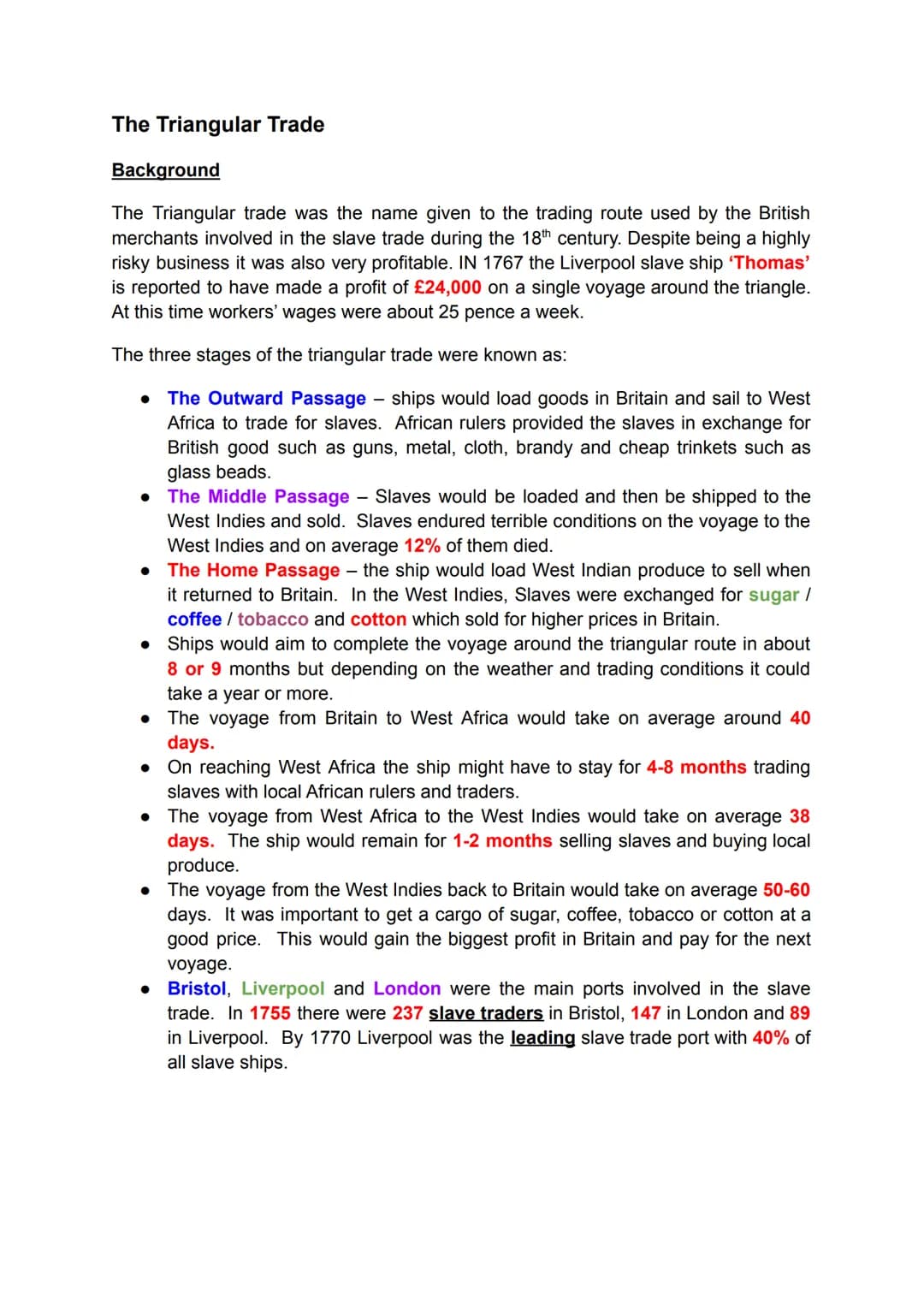 National 5 History Revision Notes
The Atlantic Slave Trade 1770-1807
NOT
MAN & The origins of the Atlantic Slave trade
Background
During the
