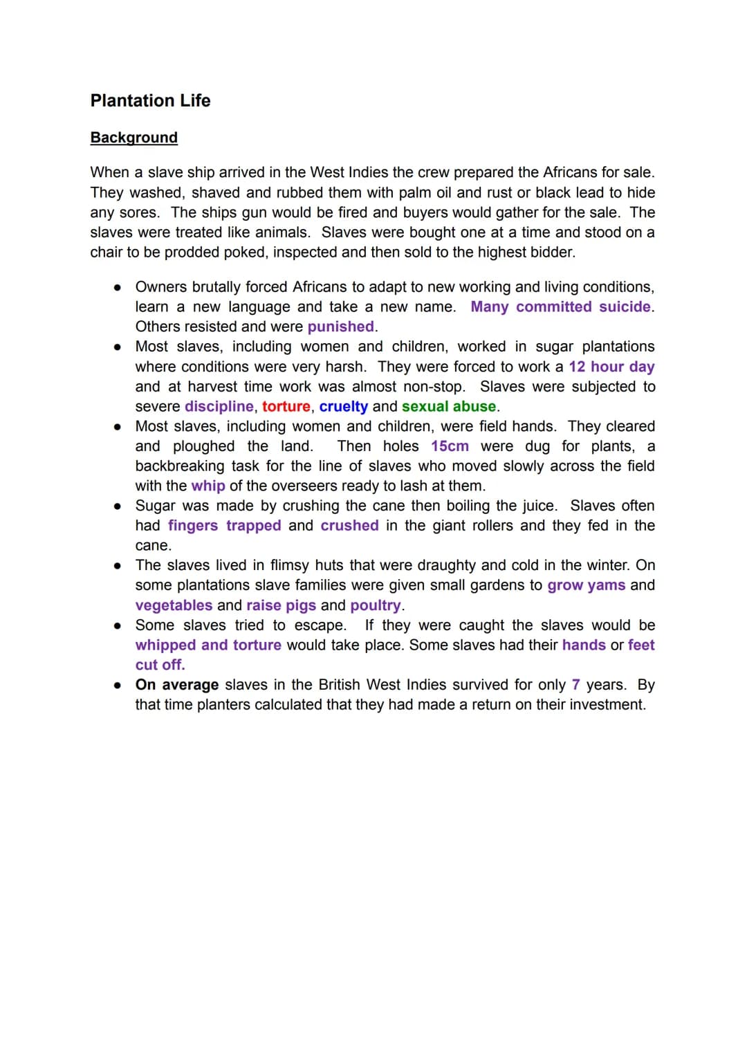 National 5 History Revision Notes
The Atlantic Slave Trade 1770-1807
NOT
MAN & The origins of the Atlantic Slave trade
Background
During the
