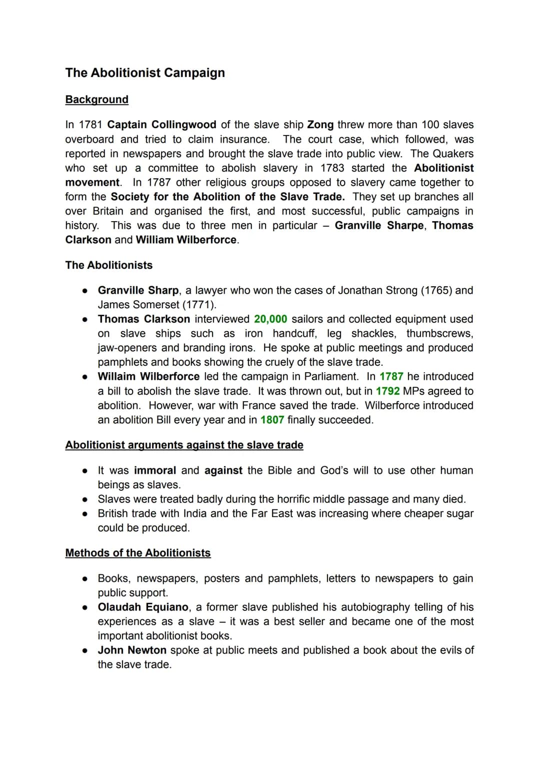 National 5 History Revision Notes
The Atlantic Slave Trade 1770-1807
NOT
MAN & The origins of the Atlantic Slave trade
Background
During the