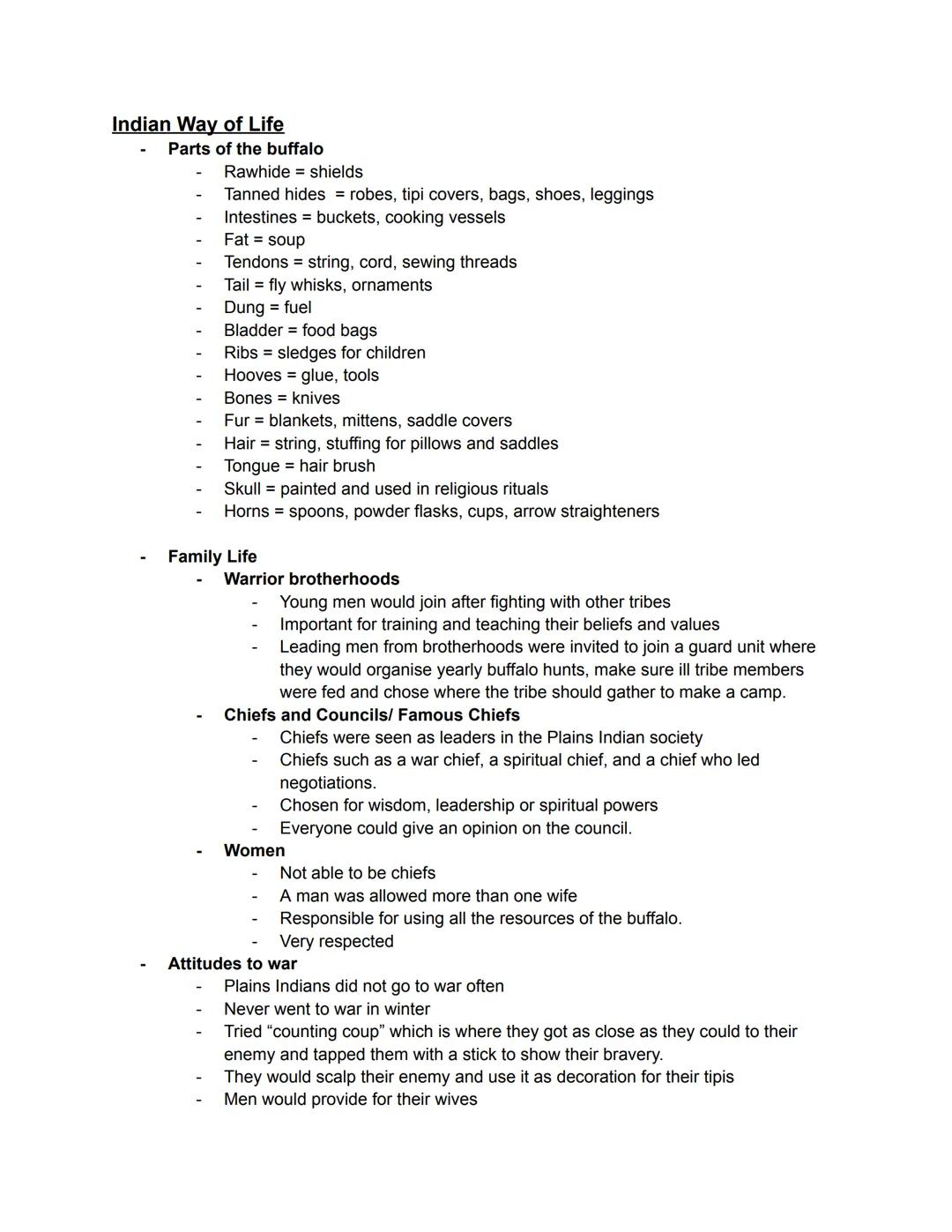 History - American West Notes