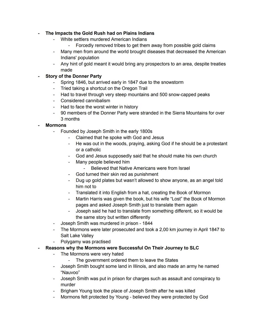 # Indian Way of Life

- Parts of the buffalo
    - Rawhide = shields
    - Tanned hides = robes, tipi covers, bags, shoes, leggings
    - In