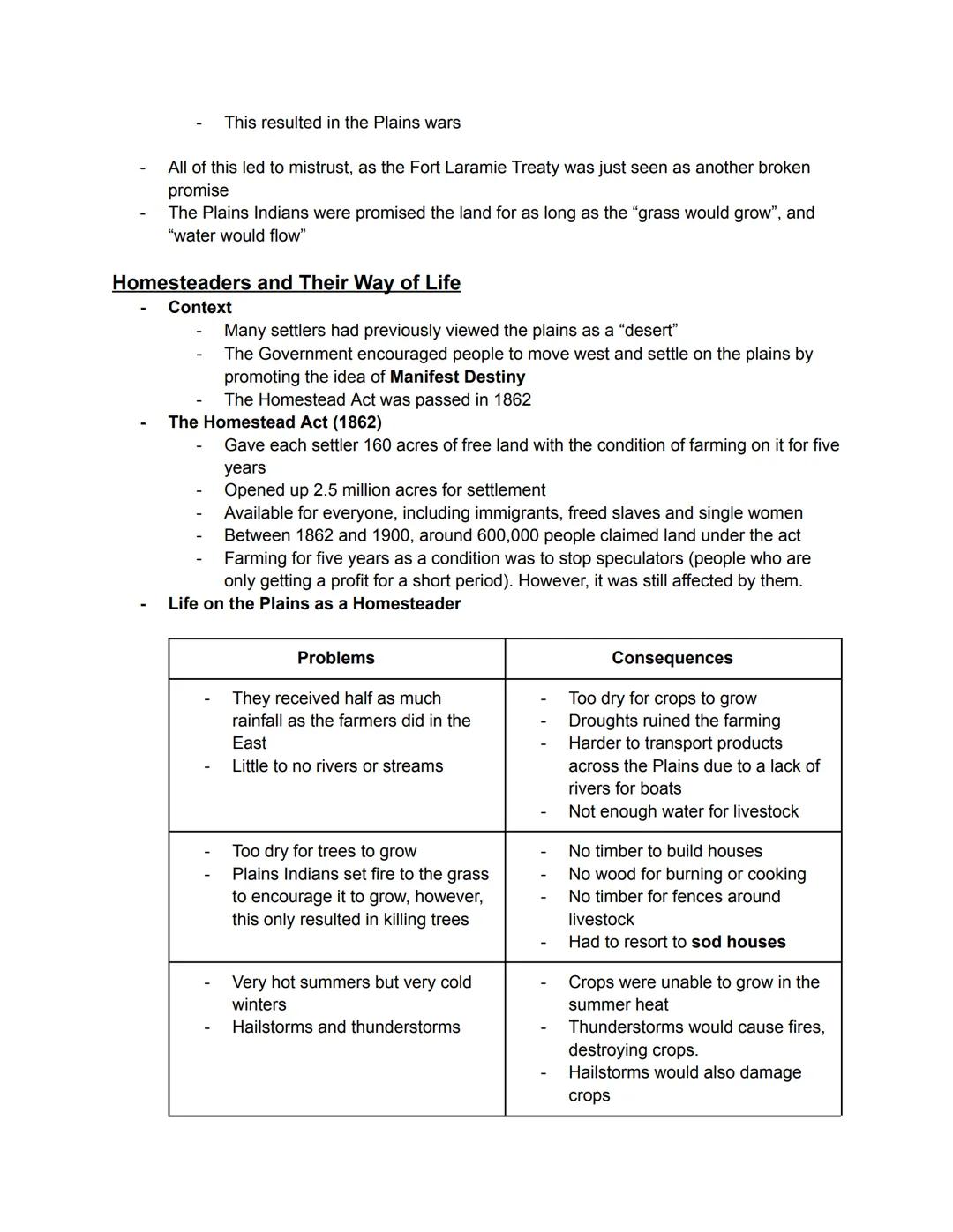 # Indian Way of Life

- Parts of the buffalo
    - Rawhide = shields
    - Tanned hides = robes, tipi covers, bags, shoes, leggings
    - In