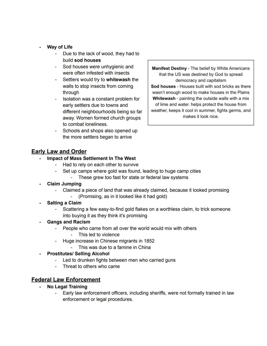 # Indian Way of Life

- Parts of the buffalo
    - Rawhide = shields
    - Tanned hides = robes, tipi covers, bags, shoes, leggings
    - In