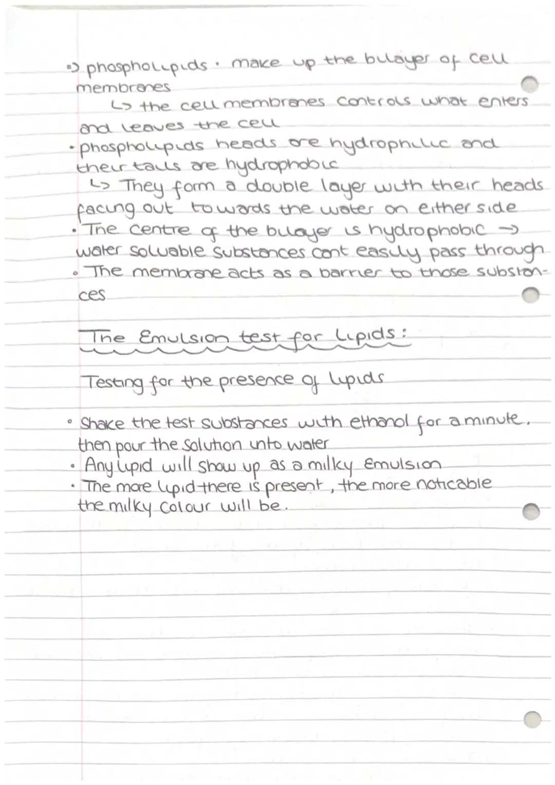 1.3 Lipids
What are lipids made from?
They are made from a variety of different.
Components but they all contain hydrocarbons
•There are two