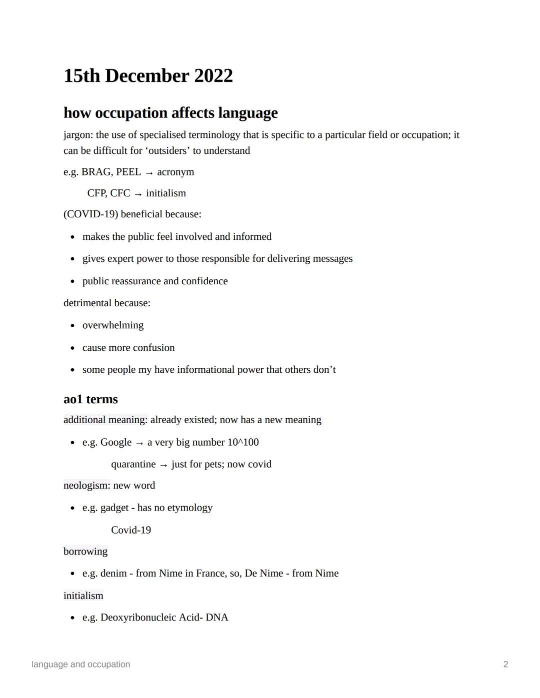language and occupation
Ⓒsubject
english language
Last edited time @February 8, 2023 5:00 PM
deadline
= notes
status
Ⓒ type
contents
15th De