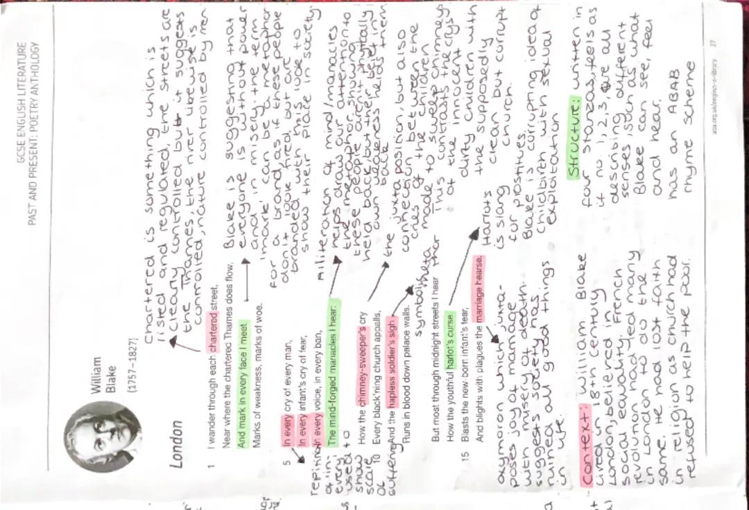 London poem annotated 