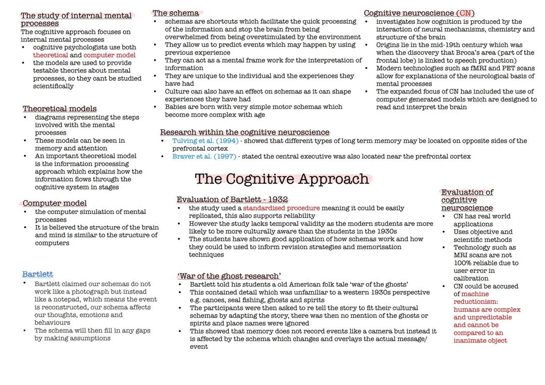 Cognitive approach 