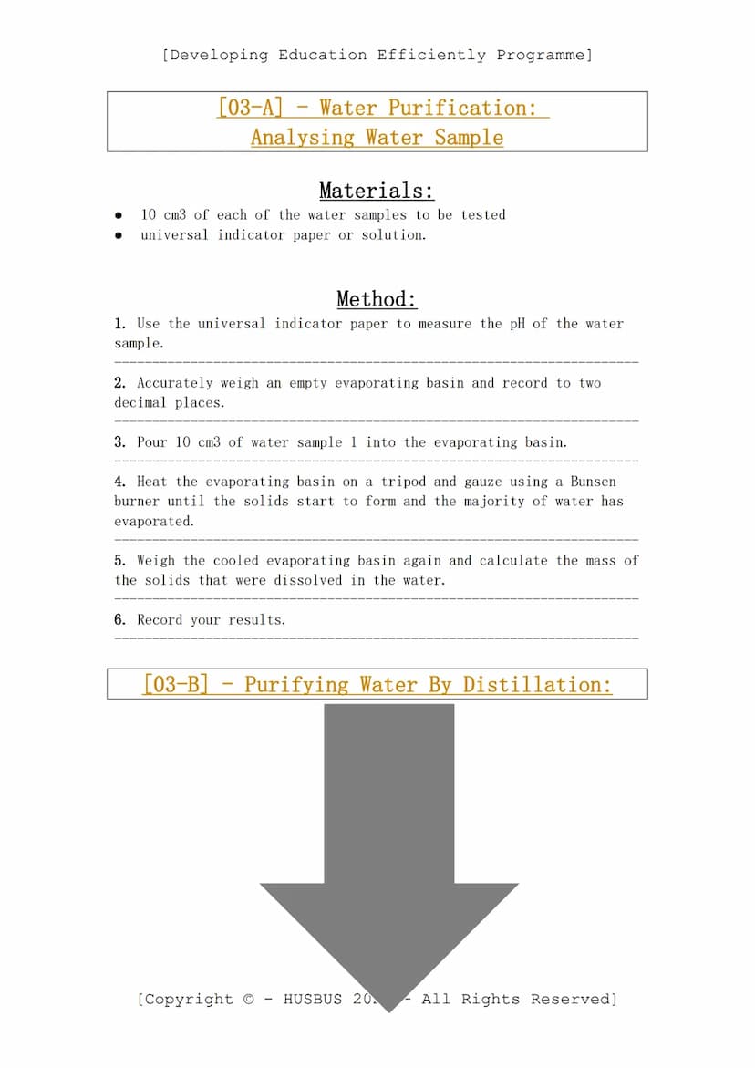 [Developing Education Efficiently Programme]
D.E.E. P. Required Practicals - Chemistry Paper 02
(Verified From AQA Combined Science Specific