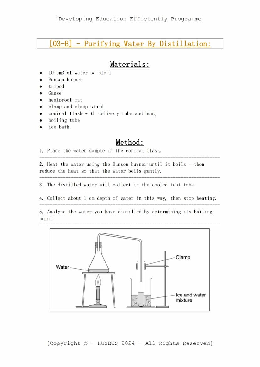 [Developing Education Efficiently Programme]
D.E.E. P. Required Practicals - Chemistry Paper 02
(Verified From AQA Combined Science Specific