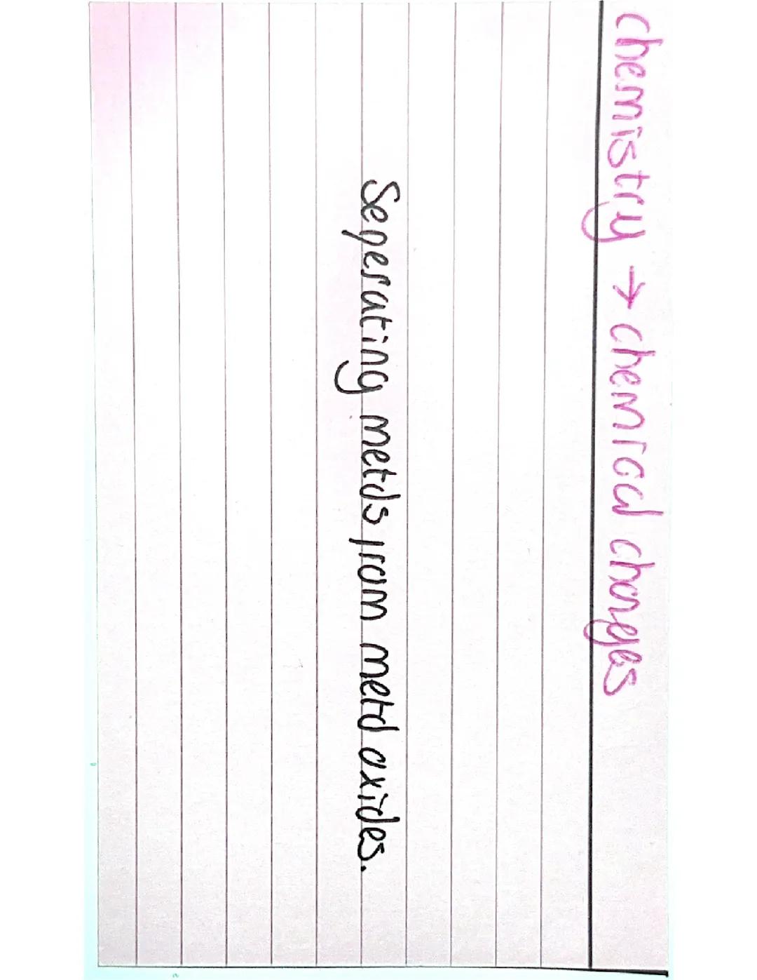 chemical changes flashcards part 2