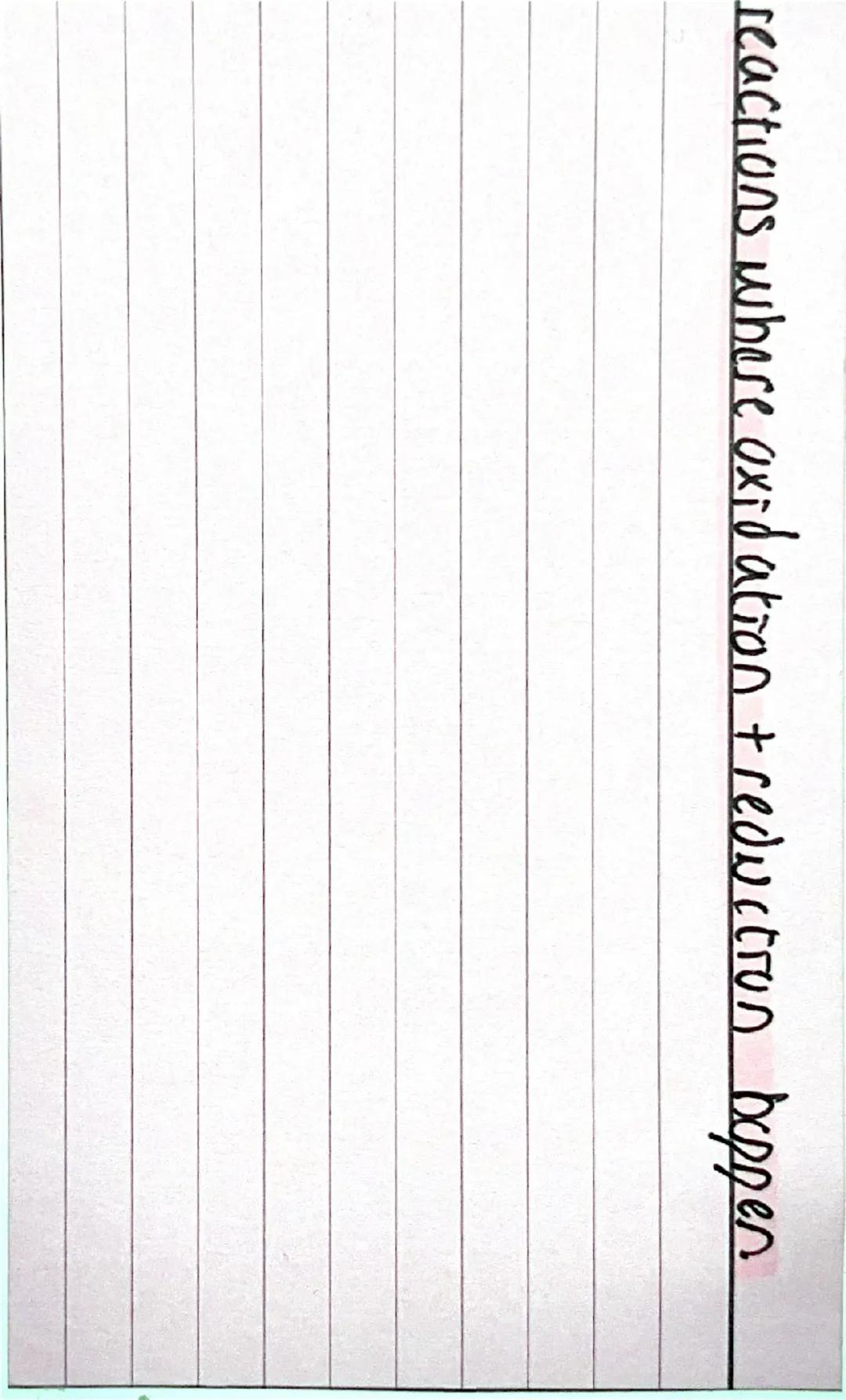 →
chemistry chemical charges
Seperating metds from meto oxides. OILRIG for electrons
oxidation- goning oxygan
reduction = loss of oxygen
how