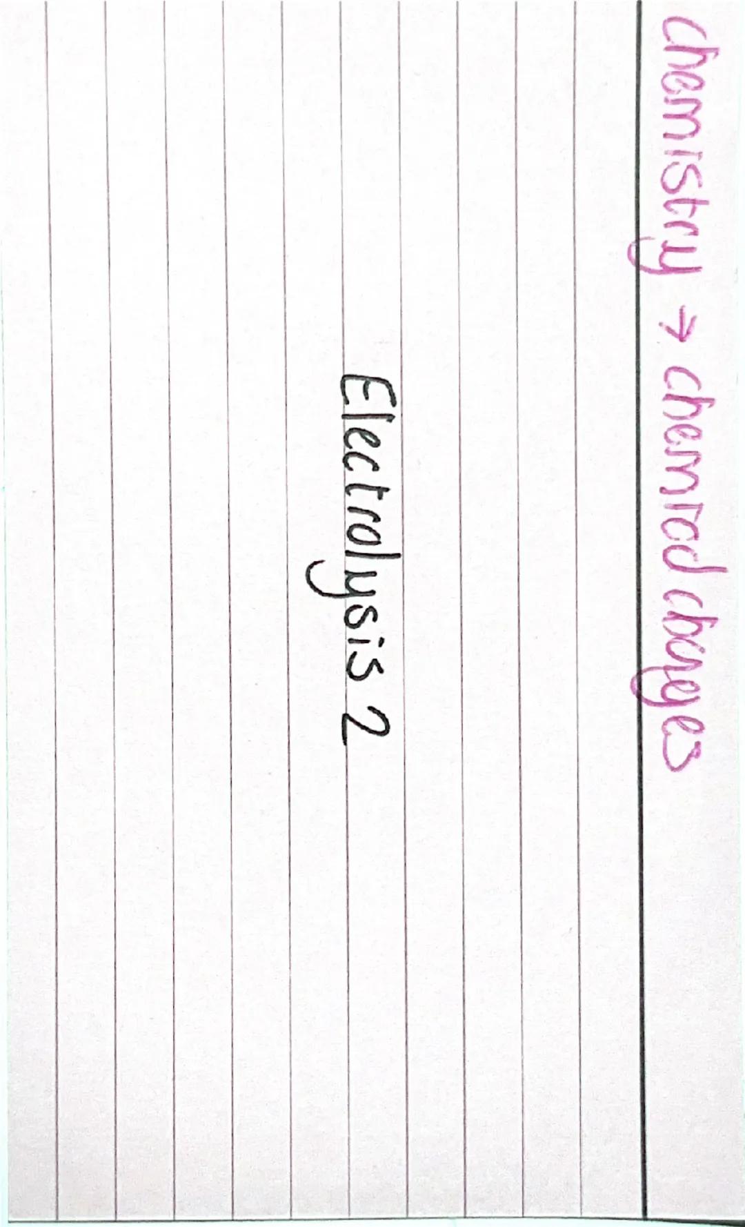 →
chemistry chemical charges
Seperating metds from meto oxides. OILRIG for electrons
oxidation- goning oxygan
reduction = loss of oxygen
how