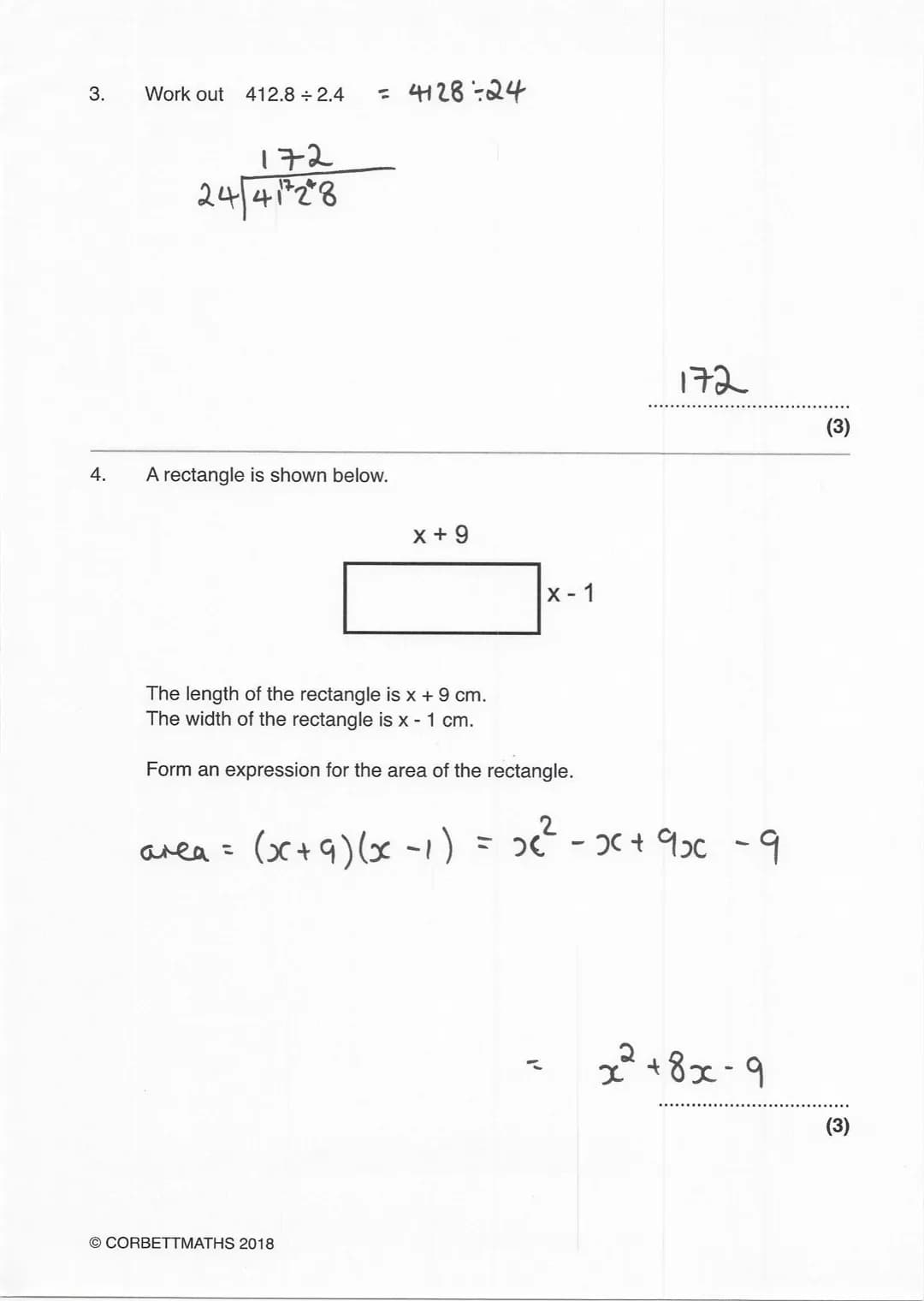 Name: SowTION S
GCSE 9-1
Practice Paper
Set A
Paper 1- Non Calculator
Equipment
1. A black ink ball-point pen.
2. A pencil.
3. An eraser.
4.