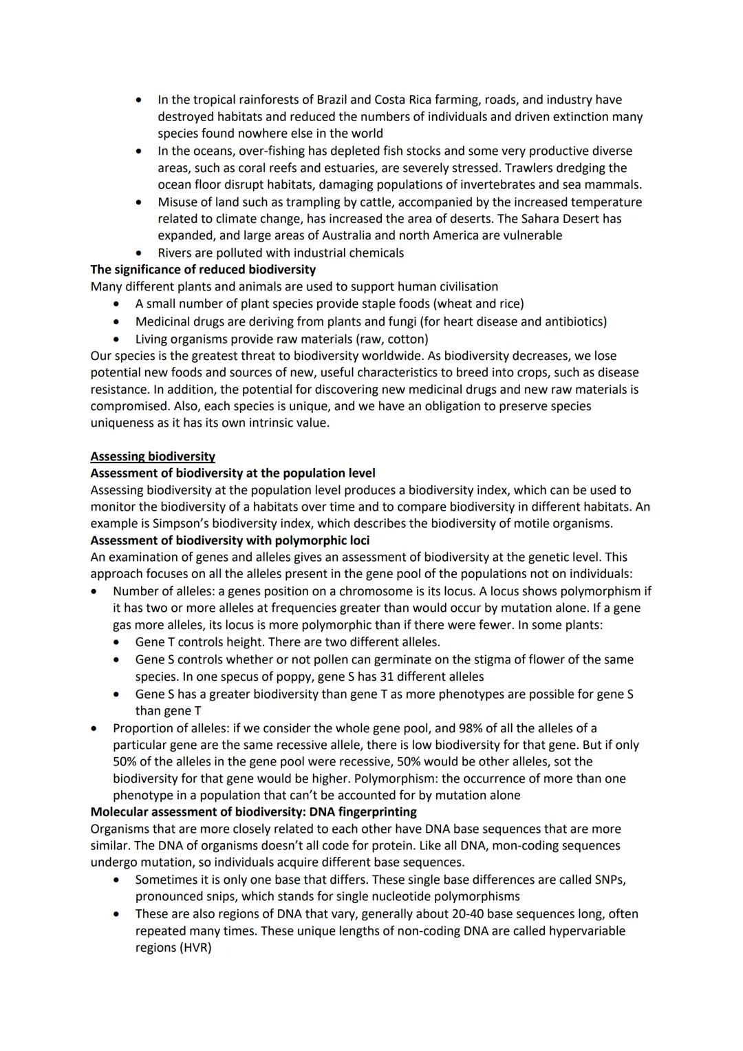 Classification and Biodiversity Notes
Classification is based on evolutionary relationships
Phylogenetic classification
Human brains are ver