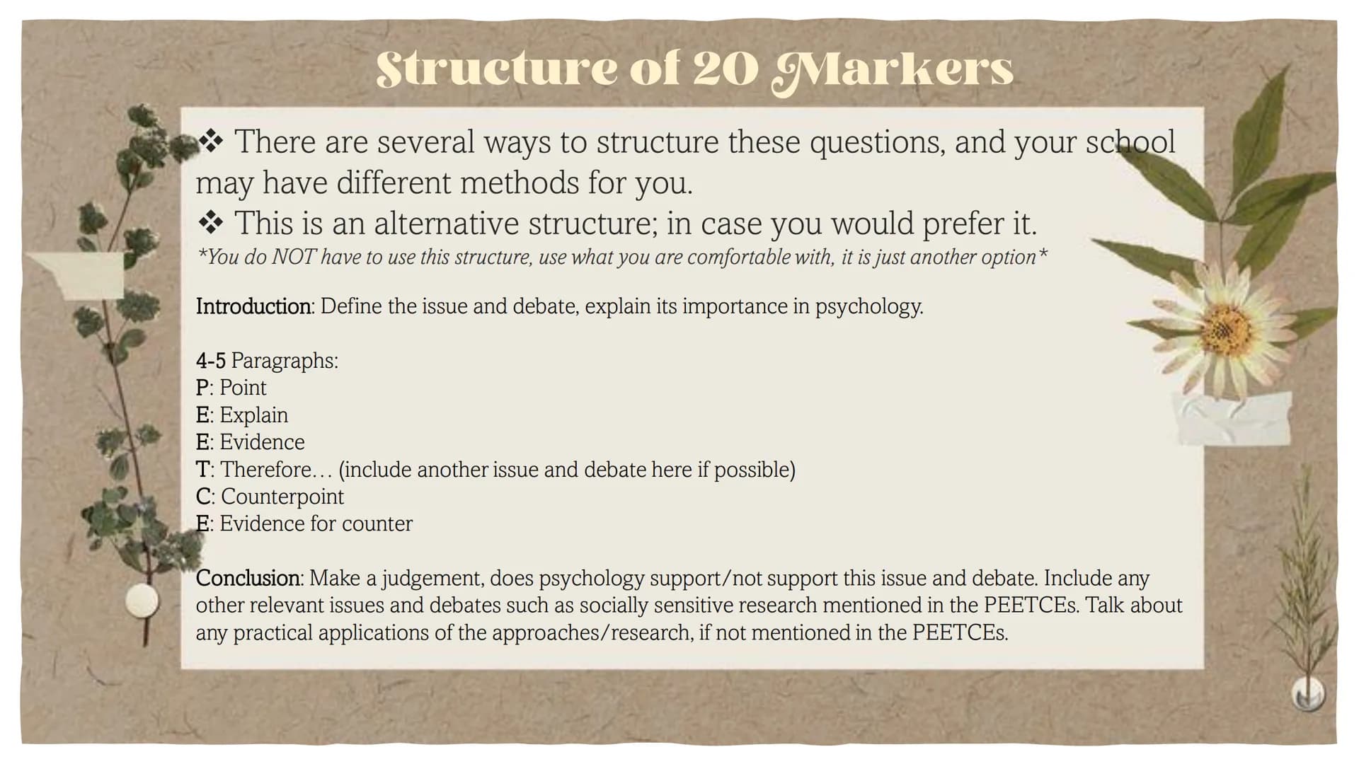 Assues and
Debates 20
Marker
Edexcel Psychology, Paper 3
Predicted questions
Structures to use
- Ideas for essay plans
-
- Past 20 Markers i