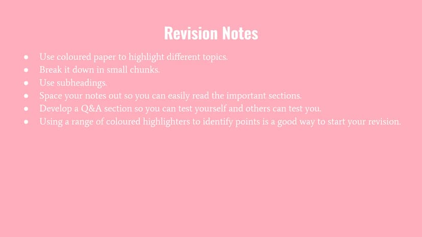 How To Revise There are many different ways to revise that will support your learning and progress.
Find different ways to revise that will 