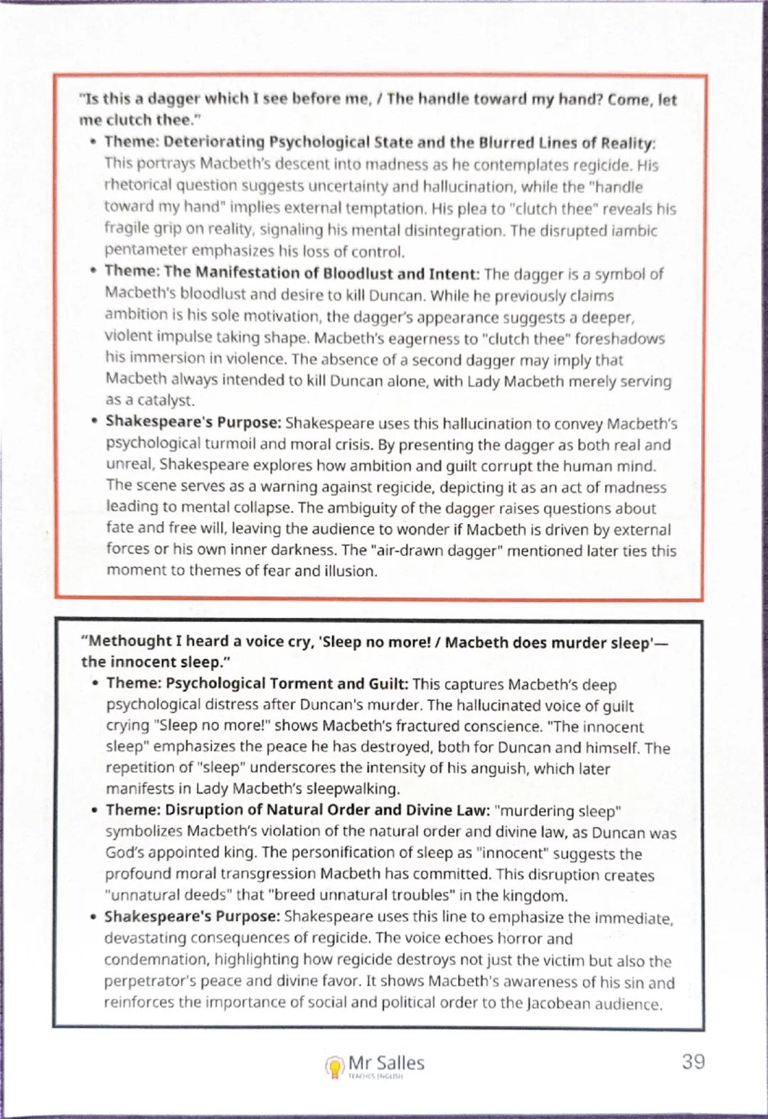 Macbeth quotes analysis 