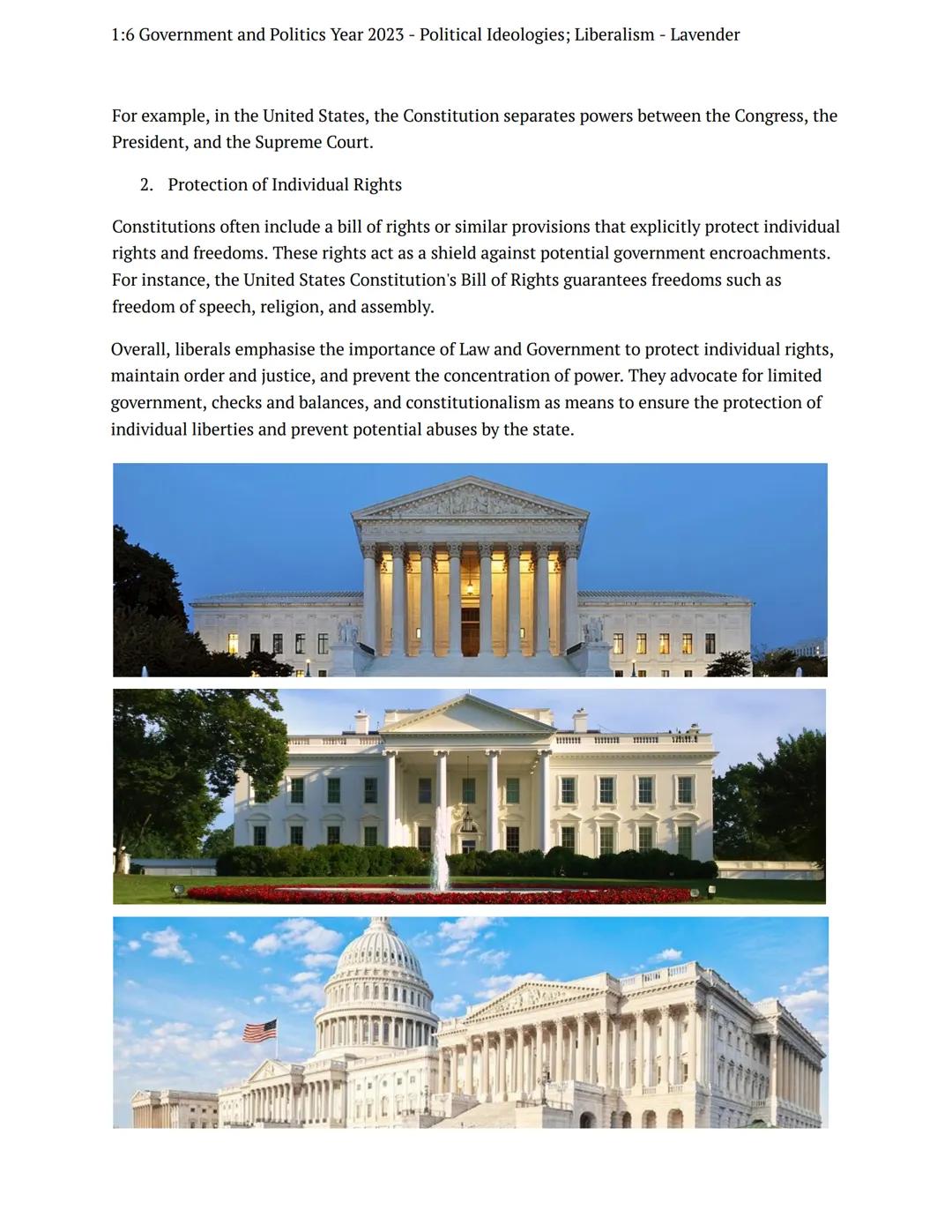 1:6 Government and Politics Year 2023 - Political Ideologies; Liberalism - Lavender
preparation task
government politics
Notes
The Liberal S