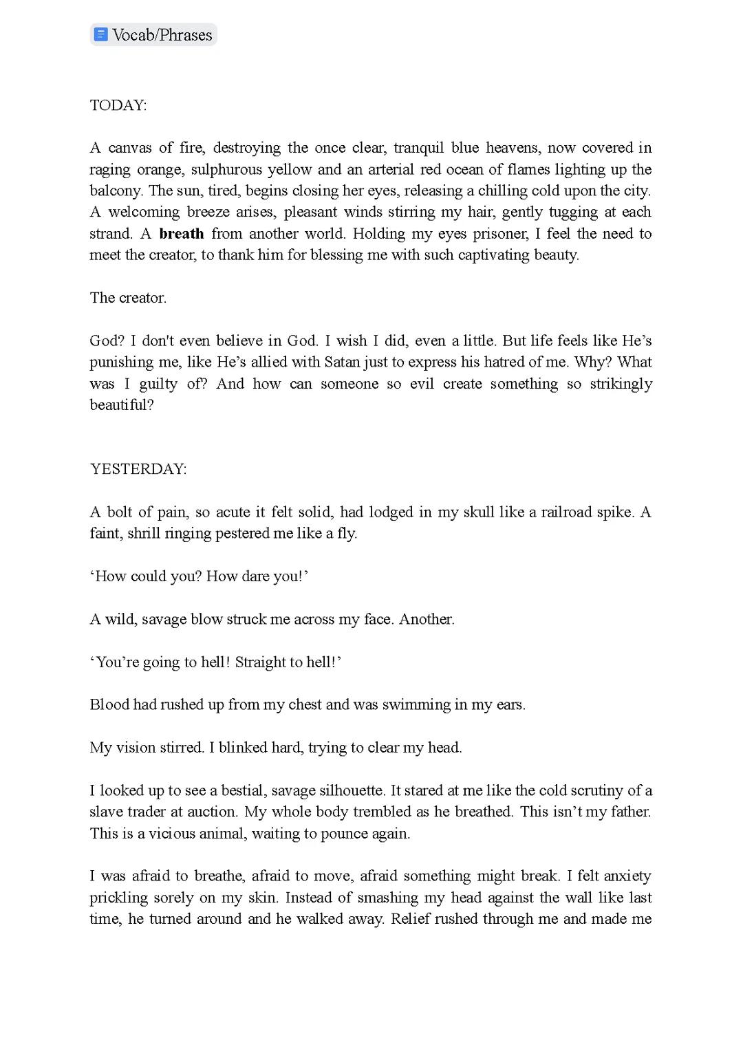 English Language Model Question 5