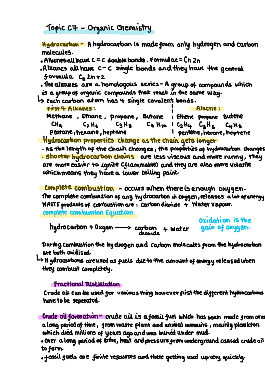 GCSE chemistry 