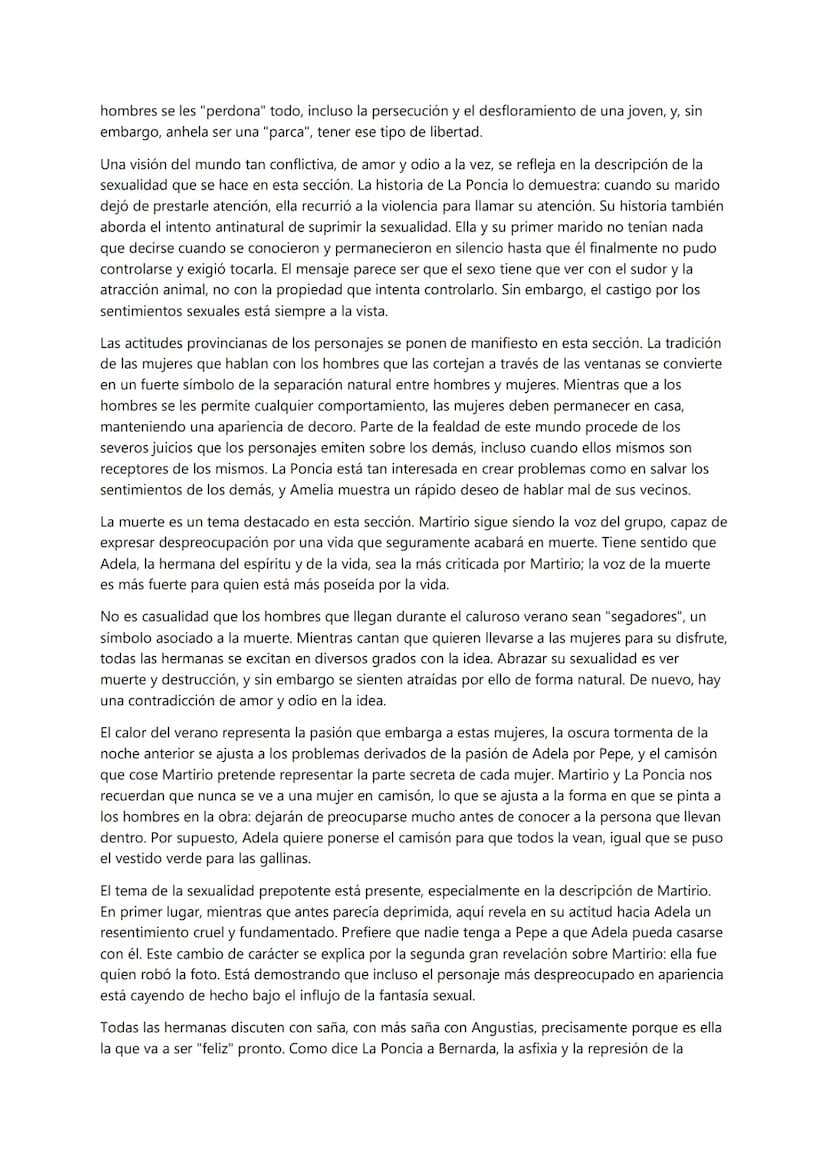 PRIMER ACTO
Lorca era un poeta cuya vertiente lírica trabajaba contra la estructura dramática en sus obras, y
un dramaturgo cuya poesía busc