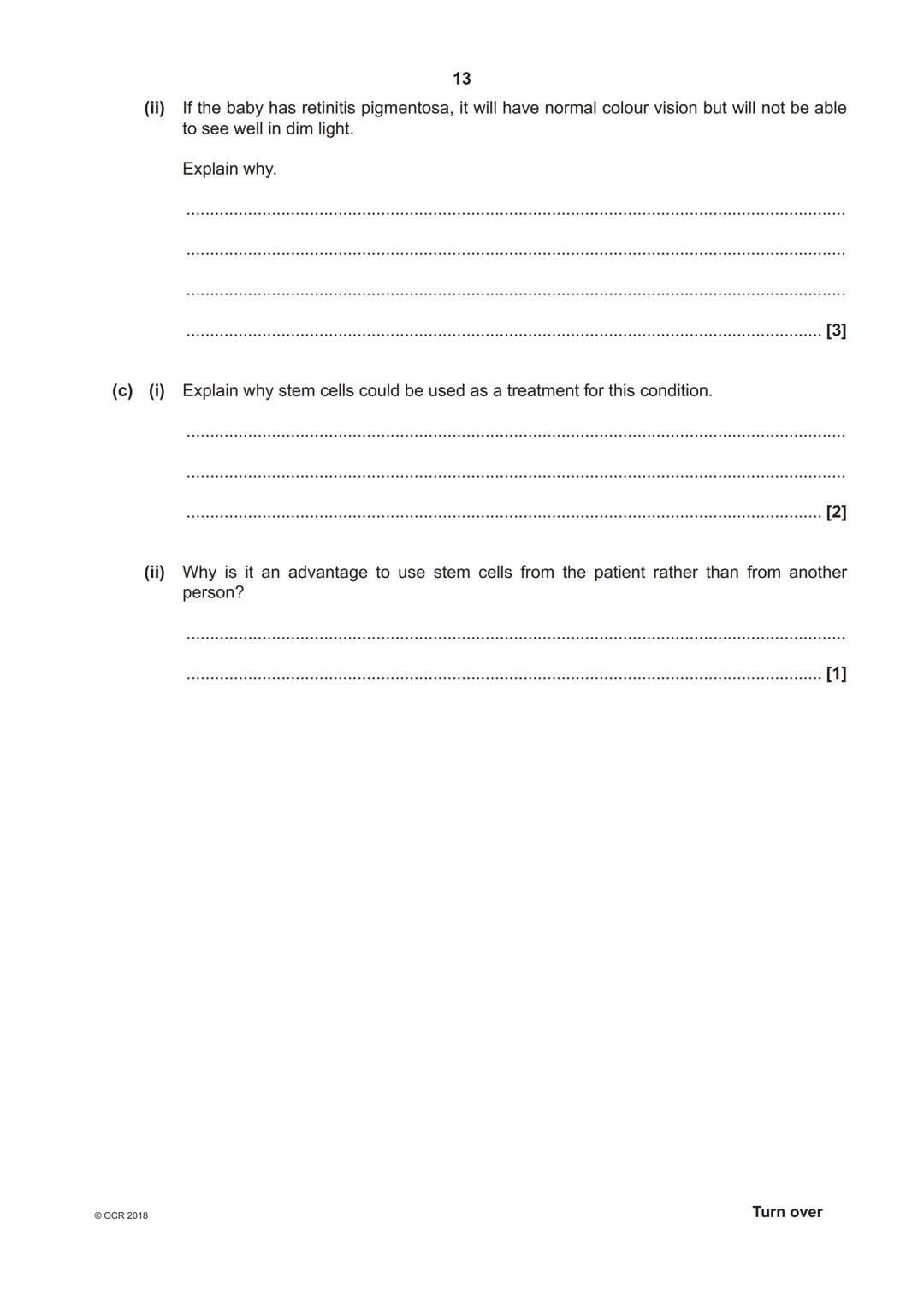 *7023821578 *
OCR
Oxford Cambridge and RSA
H
GCSE (9-1) Biology A (Gateway Science)
J247/04 Paper 4, B4-B6 and B7 (Higher Tier)
Monday 11 Ju