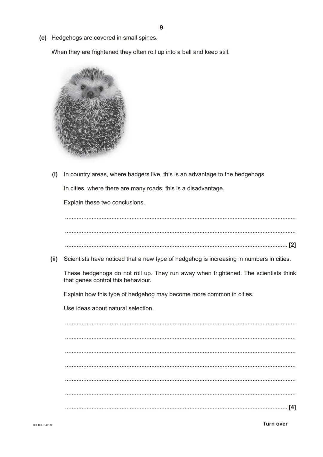 *7023821578 *
OCR
Oxford Cambridge and RSA
H
GCSE (9-1) Biology A (Gateway Science)
J247/04 Paper 4, B4-B6 and B7 (Higher Tier)
Monday 11 Ju