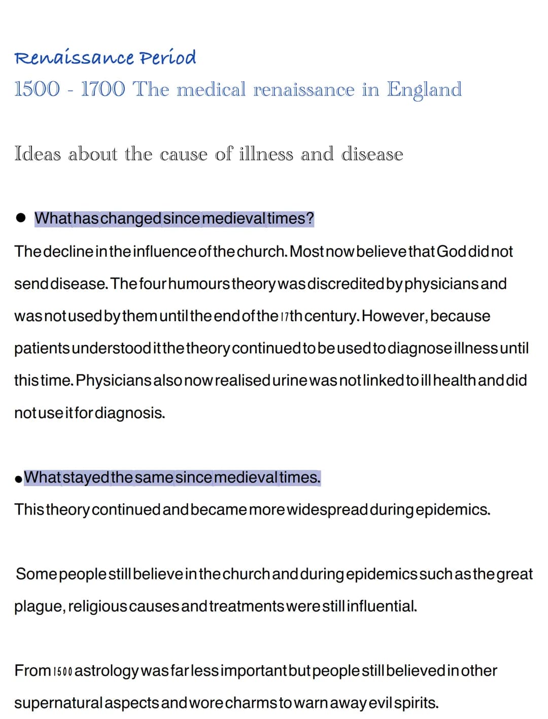 
<h2 id="ideasaboutthecausesofdiseaseandillness">Ideas about the Causes of Disease and Illness</h2>
<p>During the medieval period (1200-1500