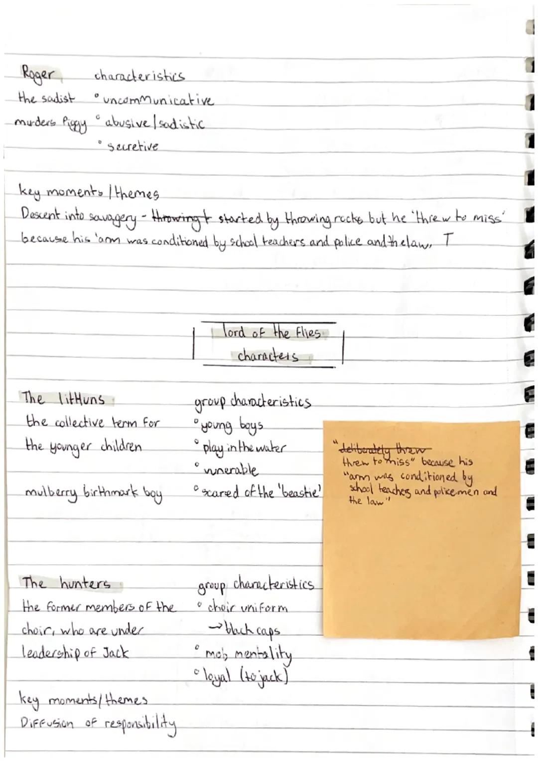 Ralph characteristics.
the leader
• bland (Fair-haired)
• democratic
0
one of the oldest
for has the
conch
althletic - built like a boxer'
-