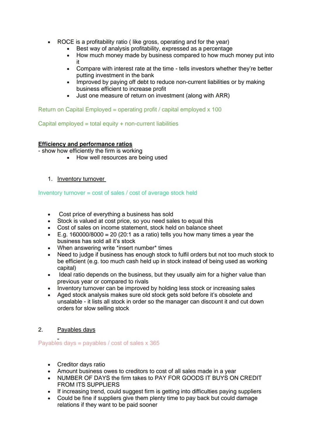 Business section 8 (unit 7) - Internal analysis
Balance Sheets
●
Lists of assets and liabilities
●
What might a balance sheet look like? (si