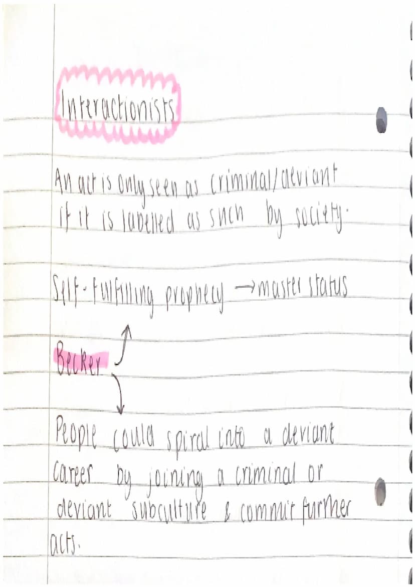 2
•
Crime and deviance.
Functionalists-crime is inevitable & happens
Durkheim
when individuals can't achieve
goals of society.
Crime is posi