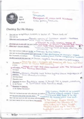 Know Power and Conflict poetry - Checking out me History  thumbnail