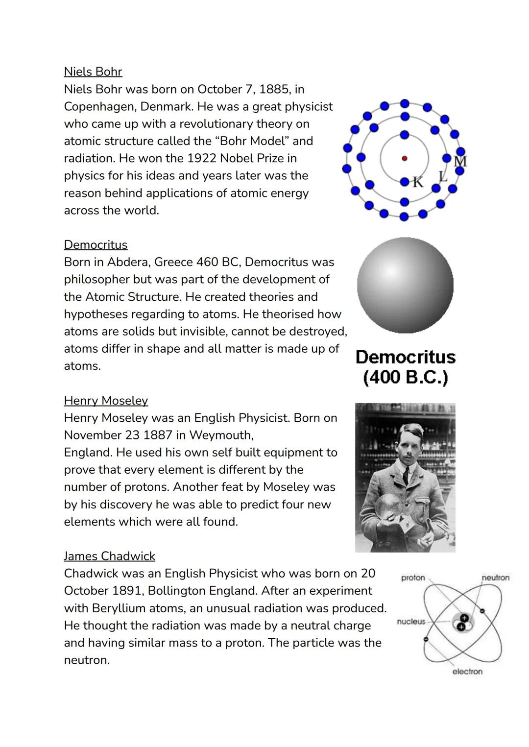 John Dalton (Chemist, Meteorologist, Scientist)
Dalton's Atomic Theory
Chemist John Dalton was born September 6, 1766, in Eaglesfield,
Engla