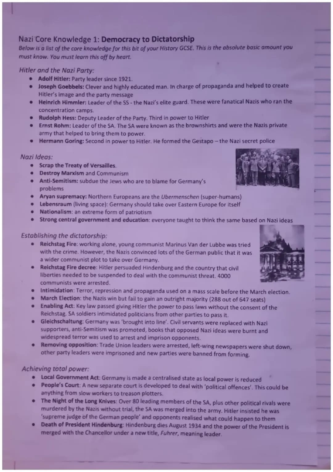 10 Facts About Hitler's Rise to Power: Simple PDF Notes
