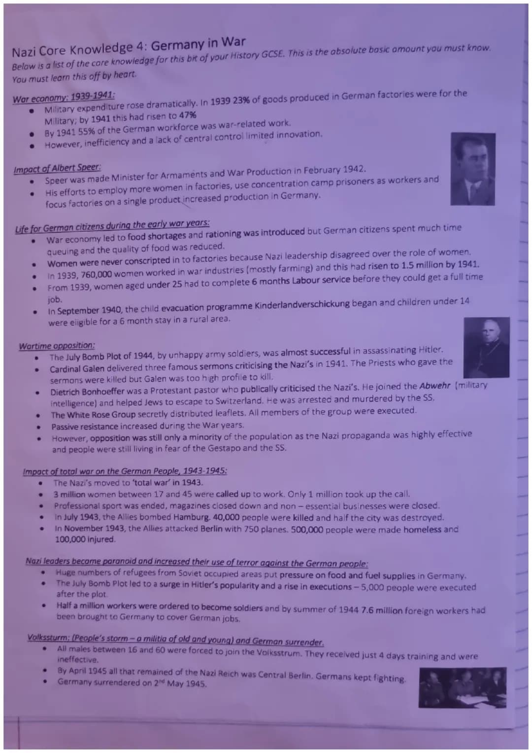 Nazi Core Knowledge 1: Democracy to Dictatorship
Below is a list of the core knowledge for this bit of your History GCSE. This is the absolu