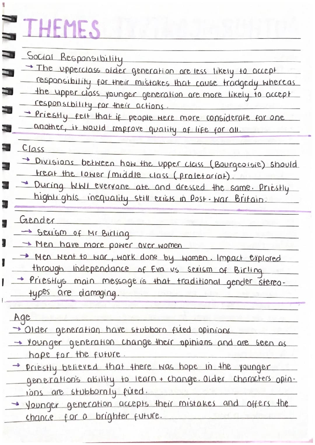 AN INSPECTOR
CAUS
Plot,
Themes,
Author + Context,
Character Analysis PLOT
ACT 1-
→ The Birlings are celebrating Sheila and Geralds engagemen