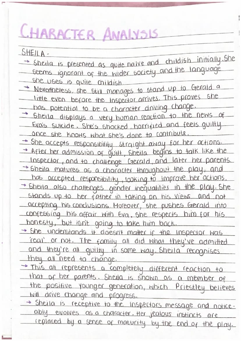 AN INSPECTOR
CAUS
Plot,
Themes,
Author + Context,
Character Analysis PLOT
ACT 1-
→ The Birlings are celebrating Sheila and Geralds engagemen