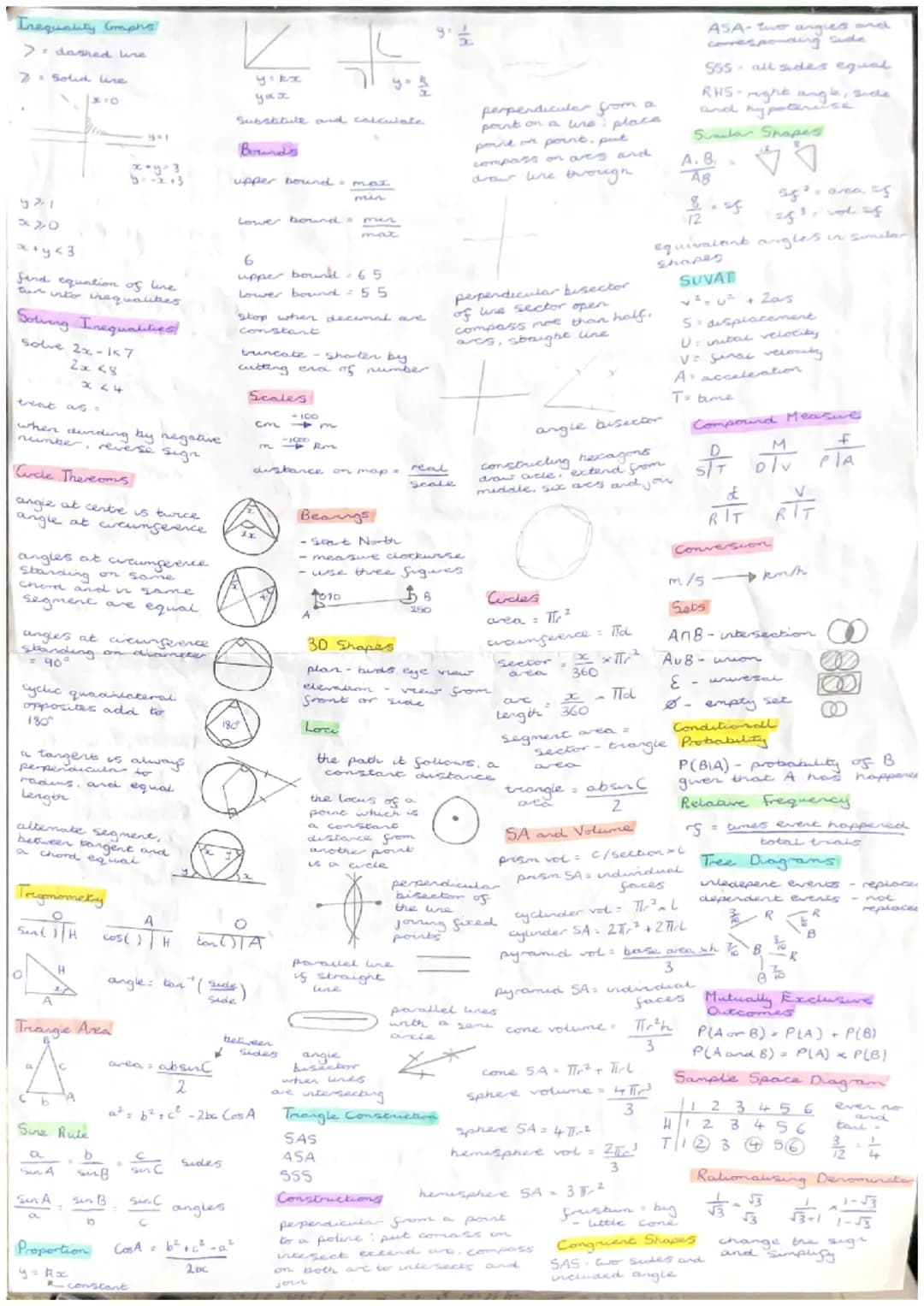 Inequality Emphy
> dassed tre
7. Soled line
X10
x70
x+y<3
find equation of line
tur into inequalities
Solving Inequalities
solve 2x-17
2x 48