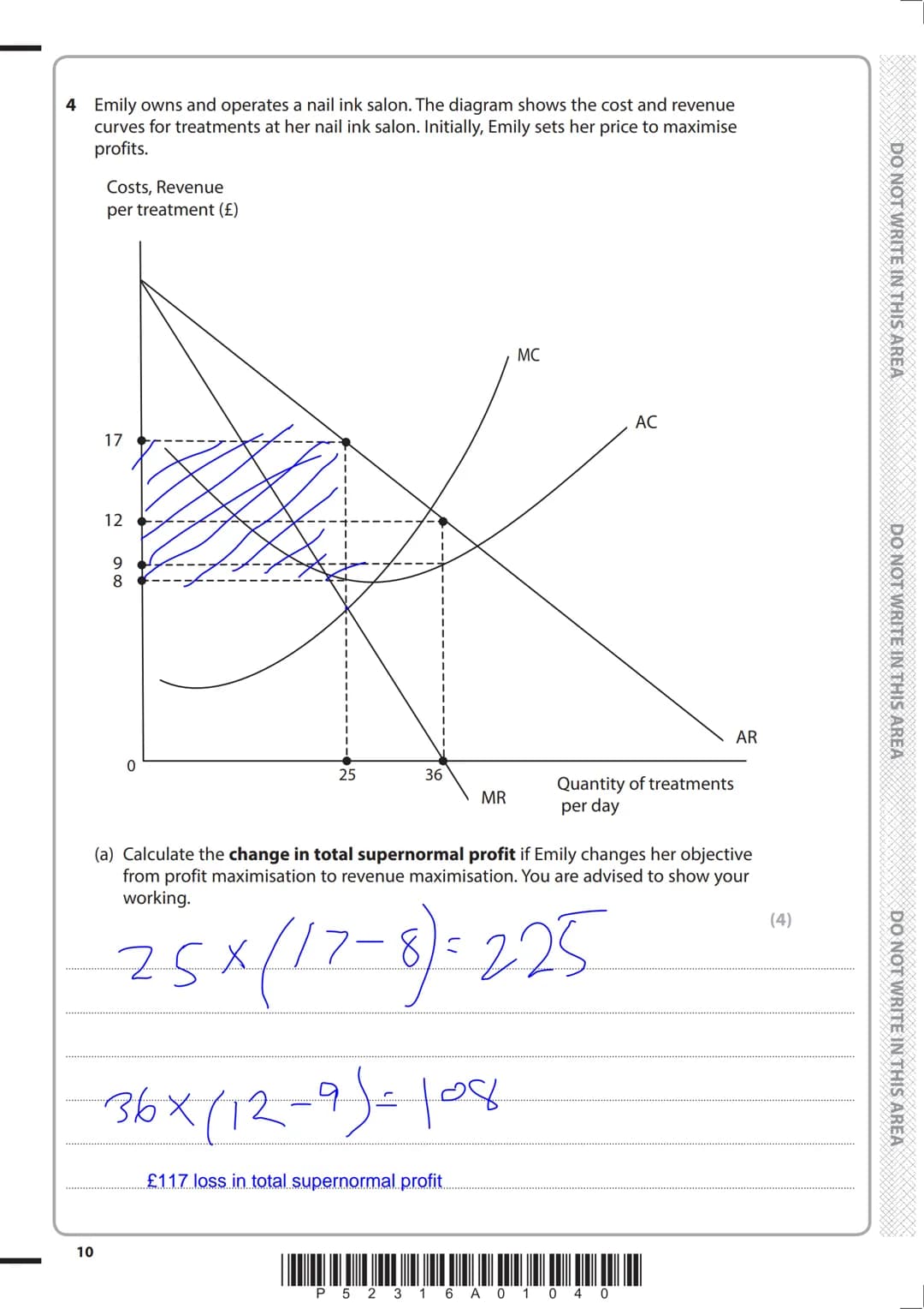 Write your name here
Surname
Centre Number
Pearson Edexcel
Level 3 GCE
Economics A
Tuesday 5 June 2018 - Afternoon
Time: 2 hours
P52316A
©20
