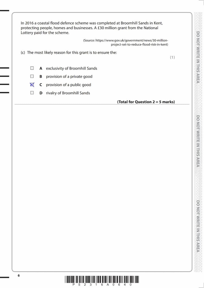 Write your name here
Surname
Centre Number
Pearson Edexcel
Level 3 GCE
Economics A
Tuesday 5 June 2018 - Afternoon
Time: 2 hours
P52316A
©20