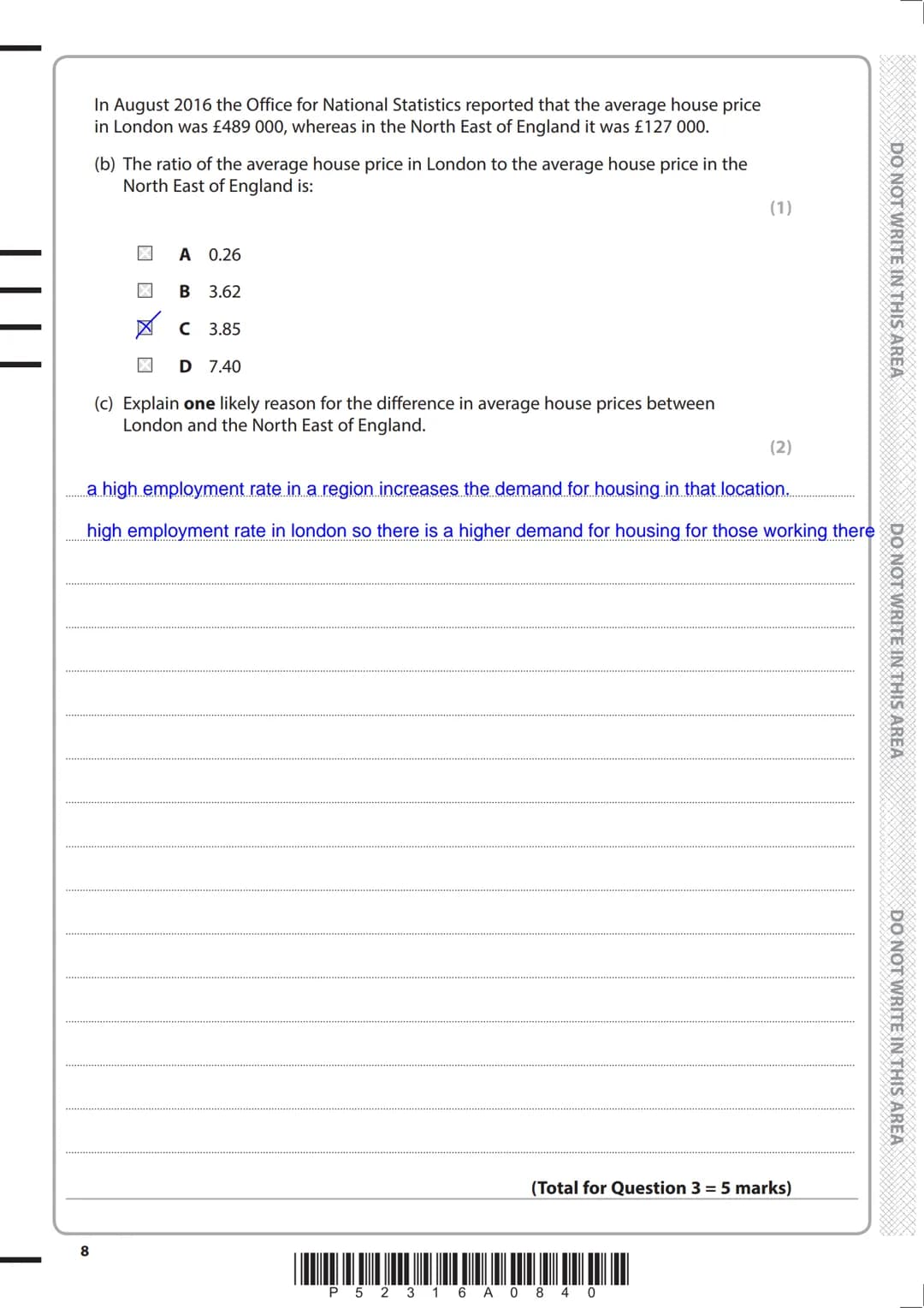 Write your name here
Surname
Centre Number
Pearson Edexcel
Level 3 GCE
Economics A
Tuesday 5 June 2018 - Afternoon
Time: 2 hours
P52316A
©20